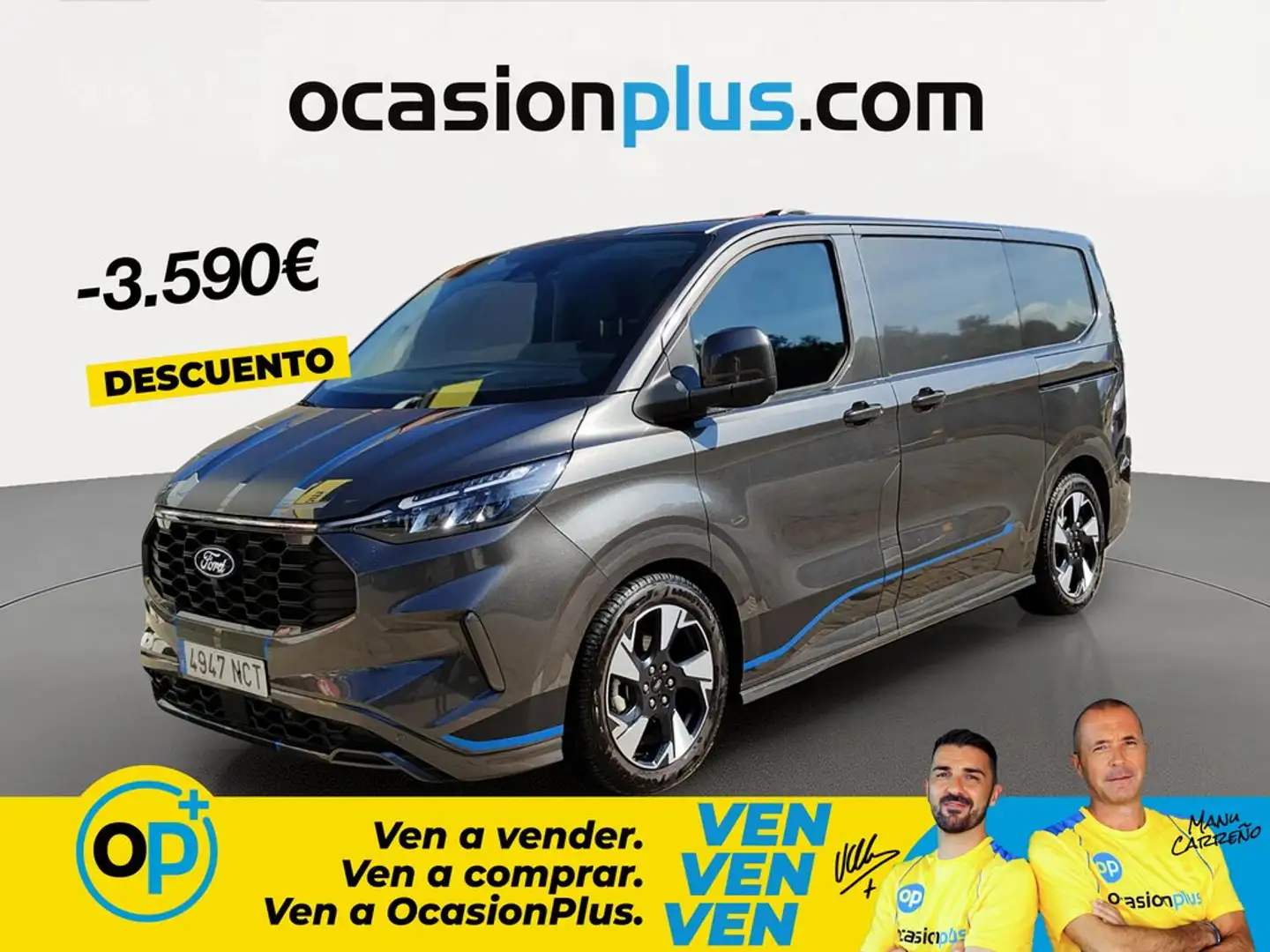 Ford Transit Custom Van 320 L1 Sport Aut. 170 Gris - 1