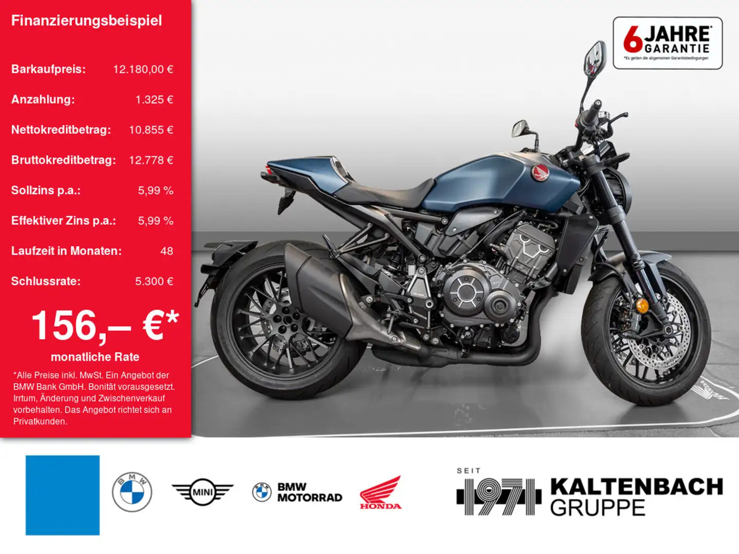 Honda CB 1000 R Black Edition LED SCHEINWERFER Albastru - 1