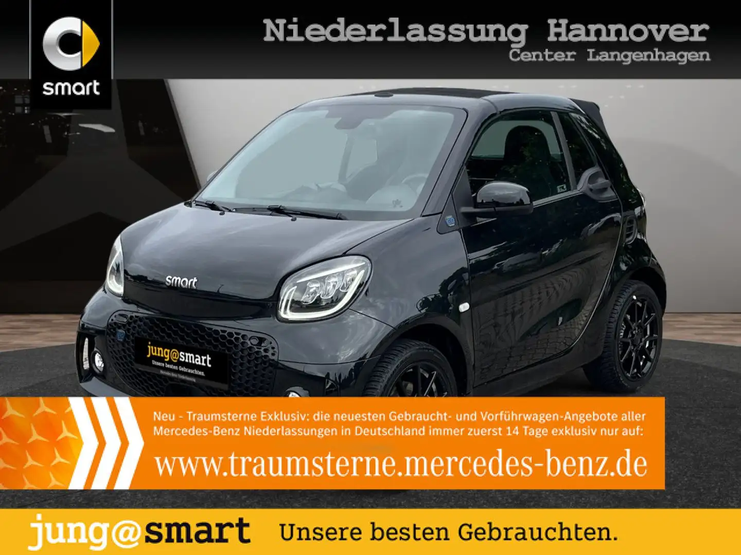 smart forTwo EQ 60kWed prime BRABUS SHZ PDC+Kamera JBL Schwarz - 1