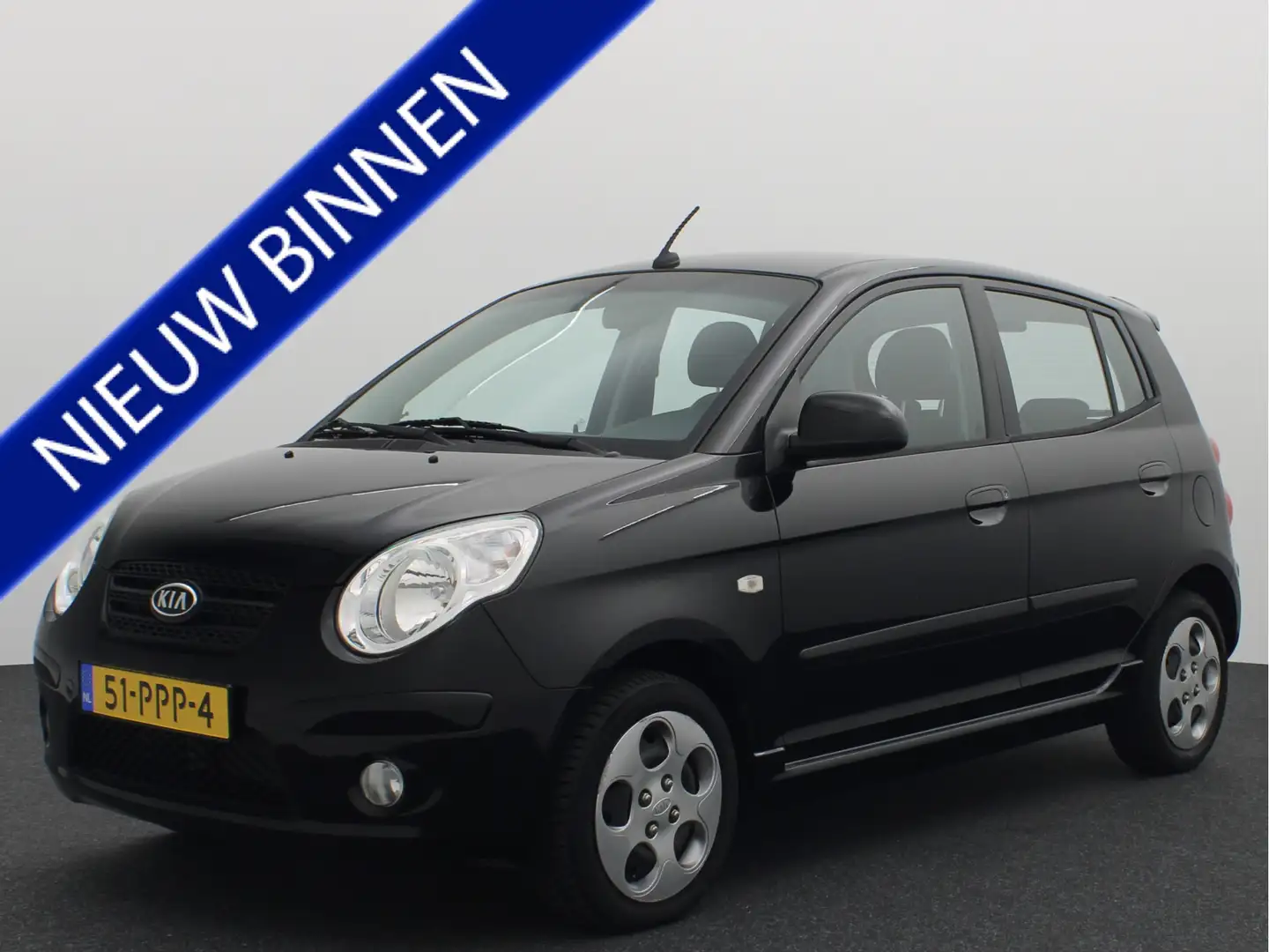 Kia Picanto 1.0 Seven NWE D-RIEM / APK 06-2026/ AIRCO / ELEK R Zwart - 1