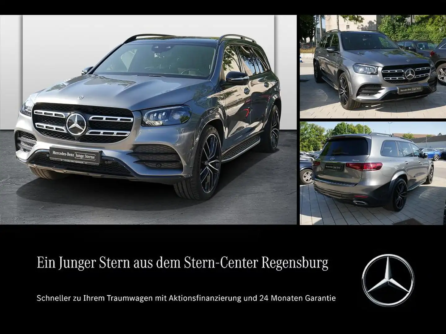 Mercedes-Benz GLS 400 d 4M AMG+AHK+DIST+AIR+HUD+STANDH+PANO+++ Gris - 1