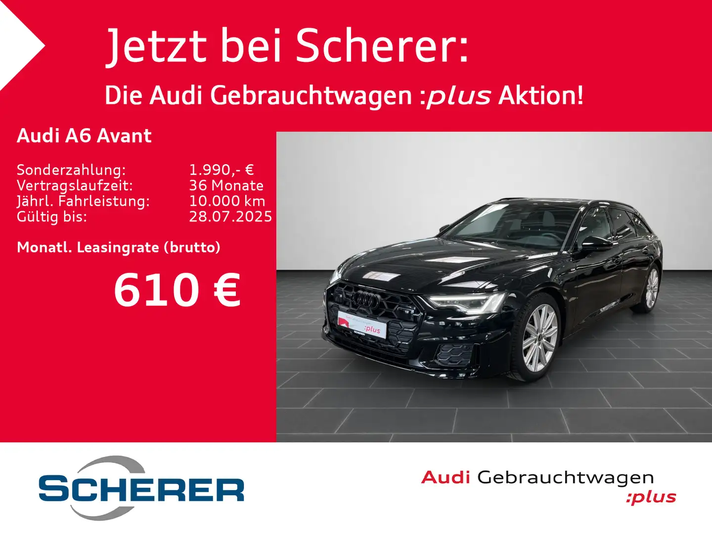 Audi A6 S line 50 TDI quattro 210(286) kW(PS) t Schwarz - 1