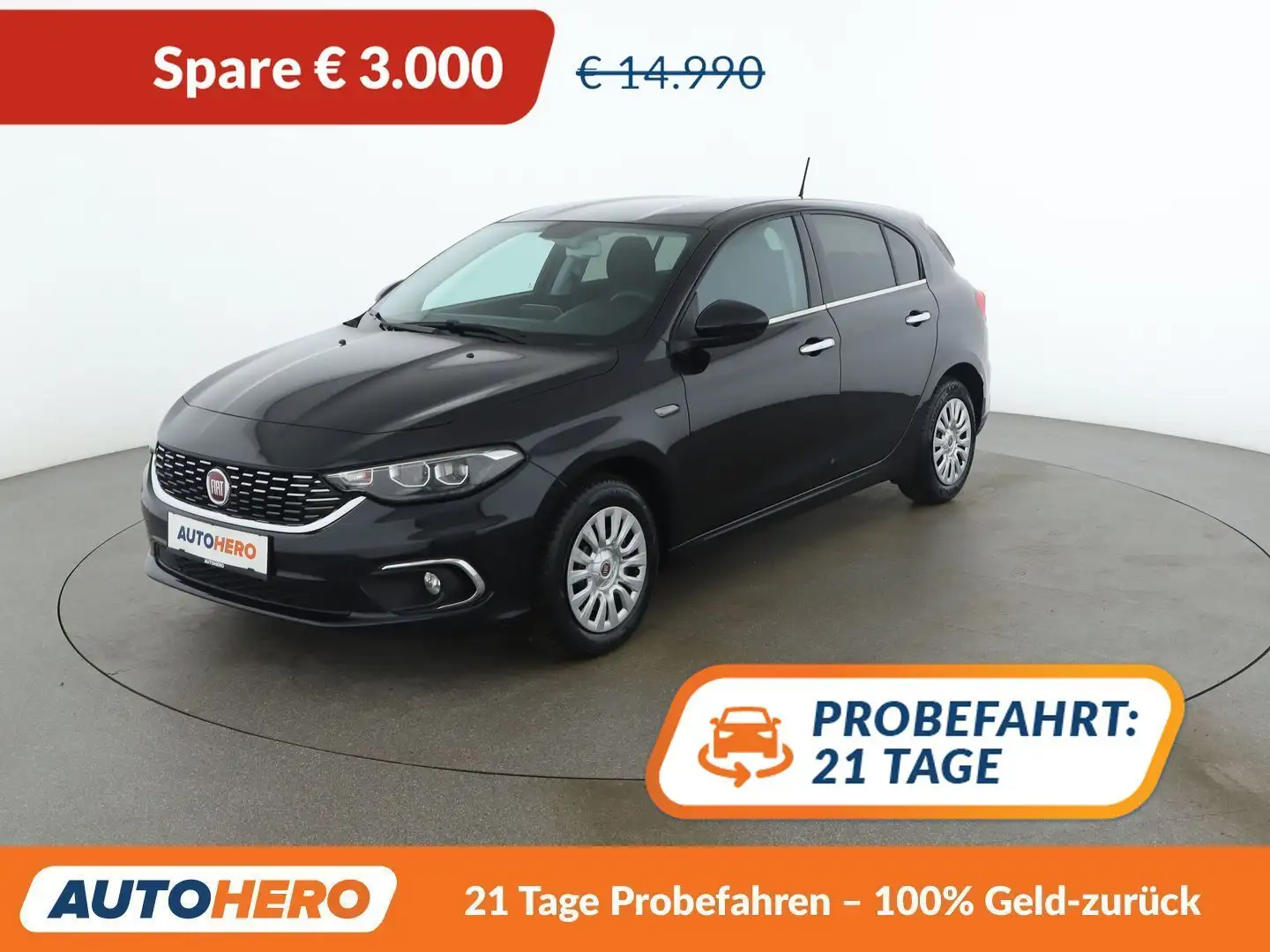 Fiat Tipo 1.6 JTDM Lounge Schwarz - 1