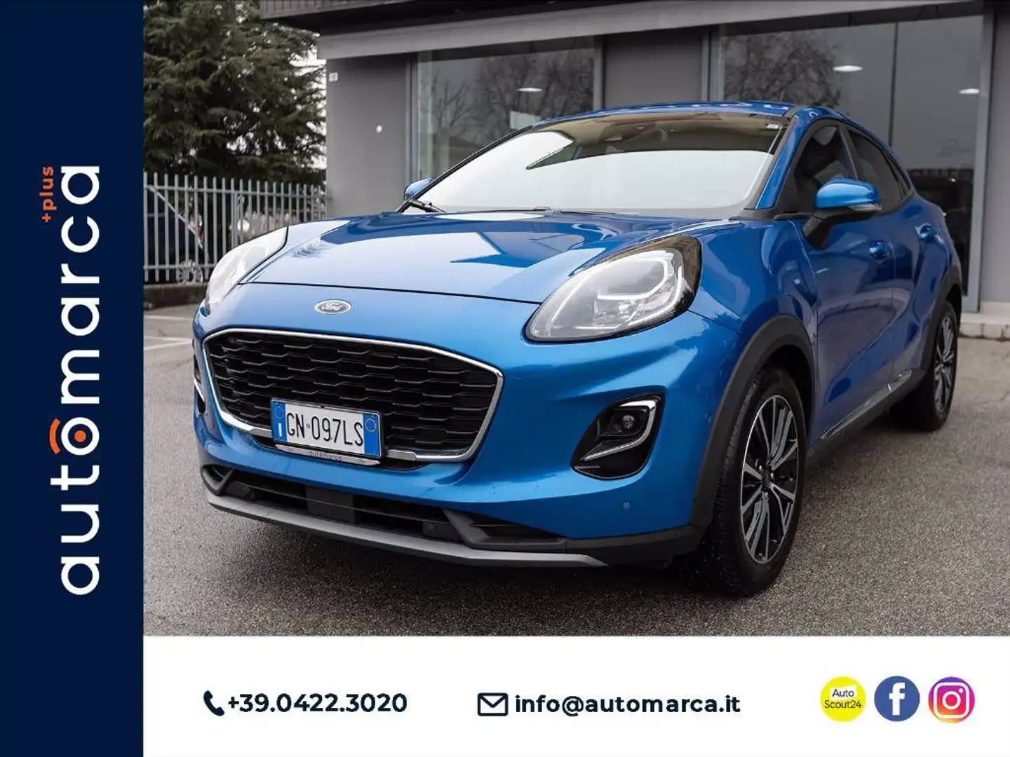 Ford Puma 1.0 ecoboost h Titanium s&s 125cv Bleu - 1