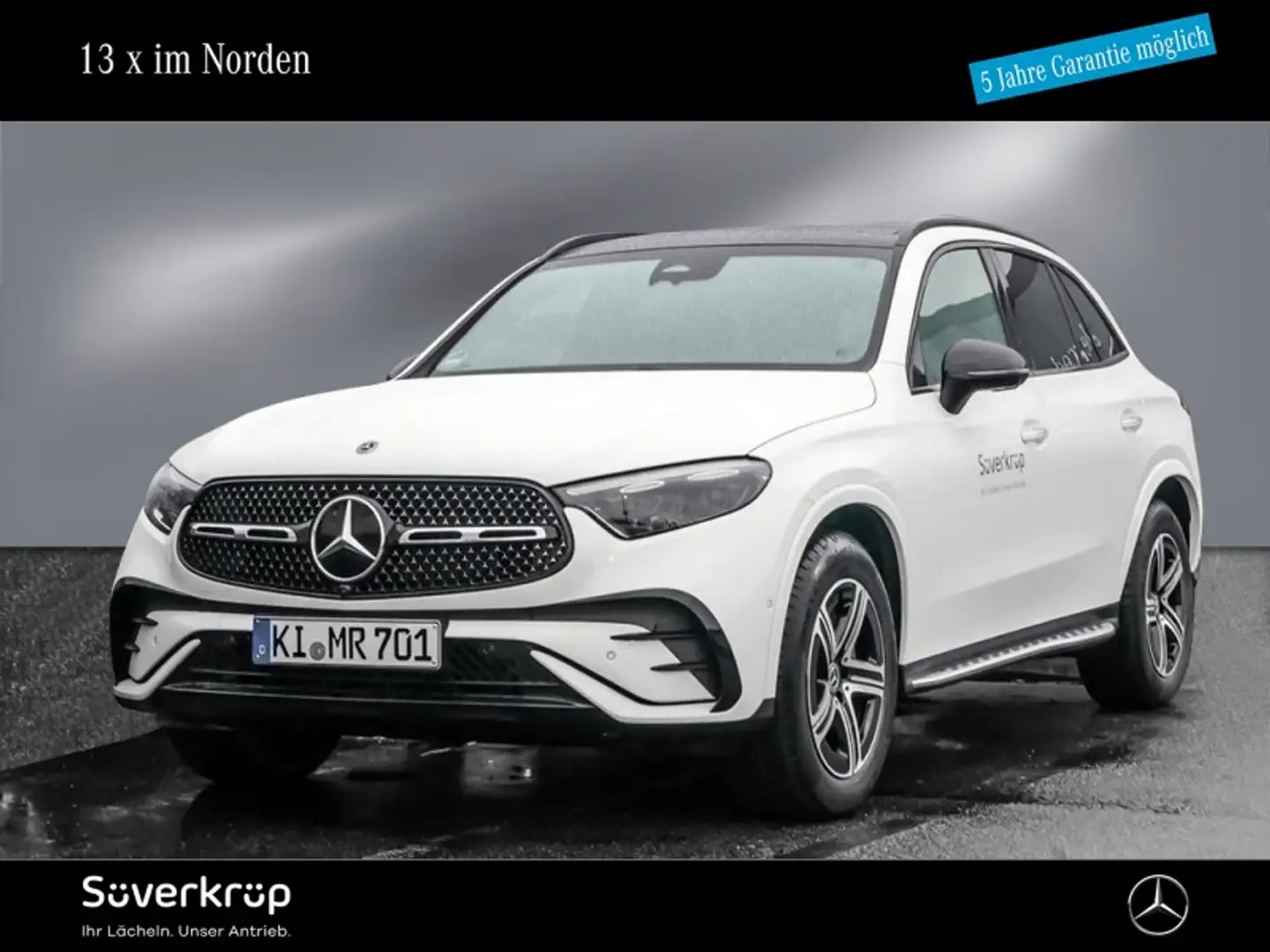 Mercedes-Benz GLC 220 d 4M AMG NIGHT SPUR PANO AHK DISTR 360 Weiß - 1