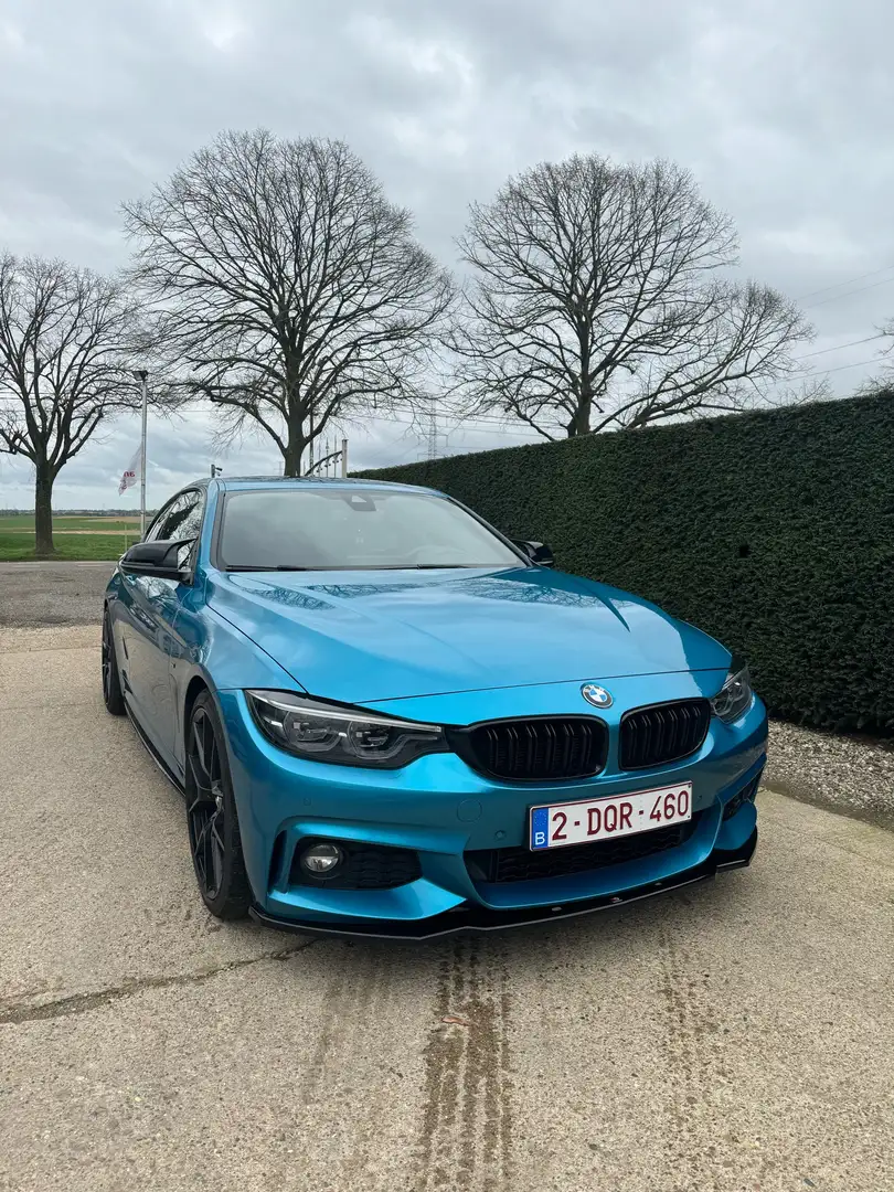 BMW 420 420d Coupe Aut. M Sport Bleu - 1