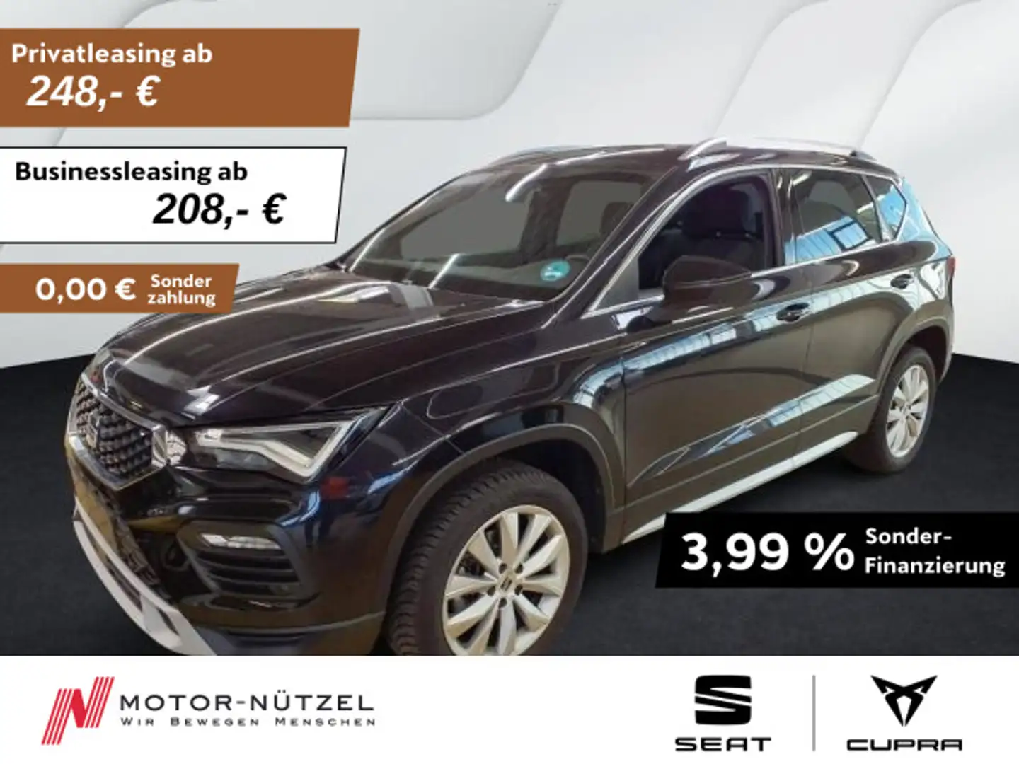 SEAT Ateca 1.5 TSI DSG XPERIENCE LED+NAVI+APP+ACC+SHZ Schwarz - 1