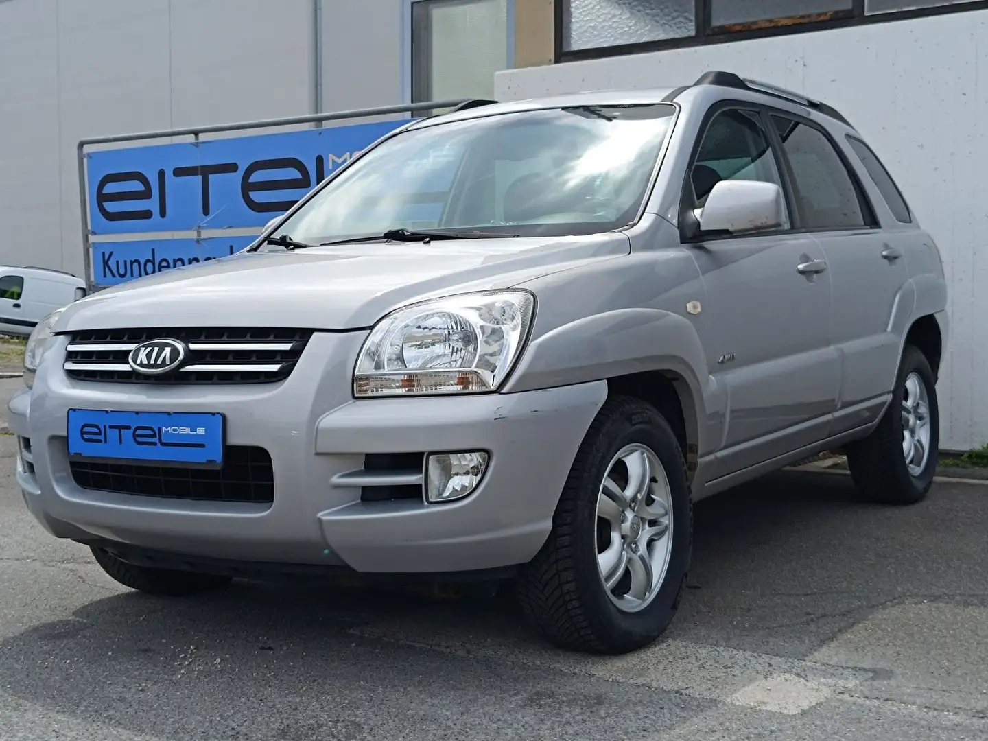 Kia Sportage EX 4WD 2,0 CRDi AHK Teilleder Silber - 1