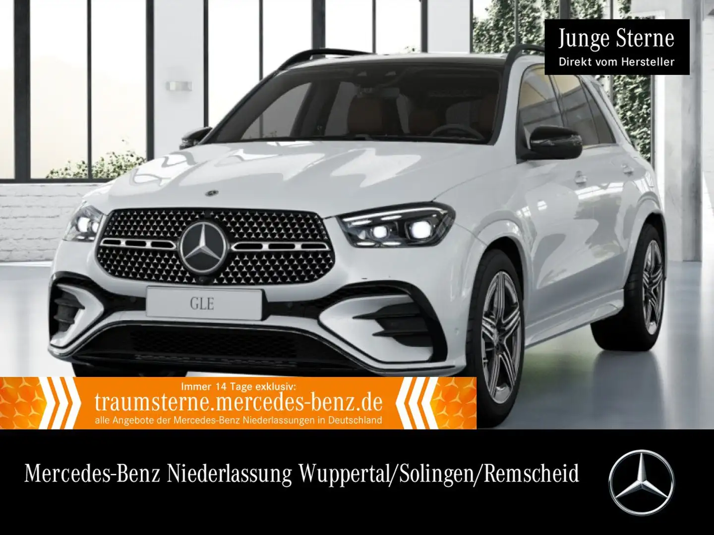 Mercedes-Benz GLE 400 e 4M AMG+NIGHT+PANO+360+AHK+MULTIBEAM+HUD Weiß - 1