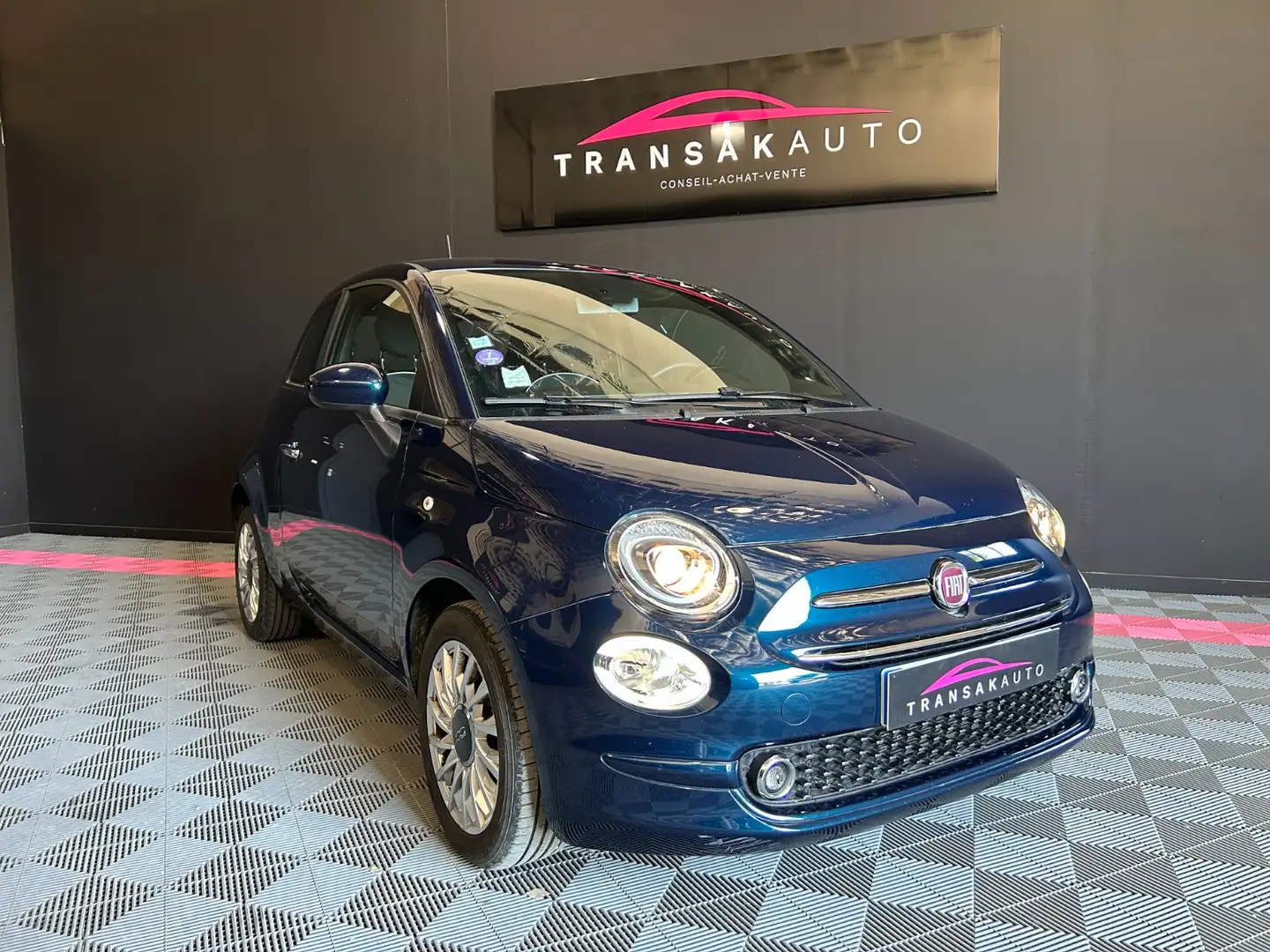 Fiat 500 LOUNGE Bleu - 2