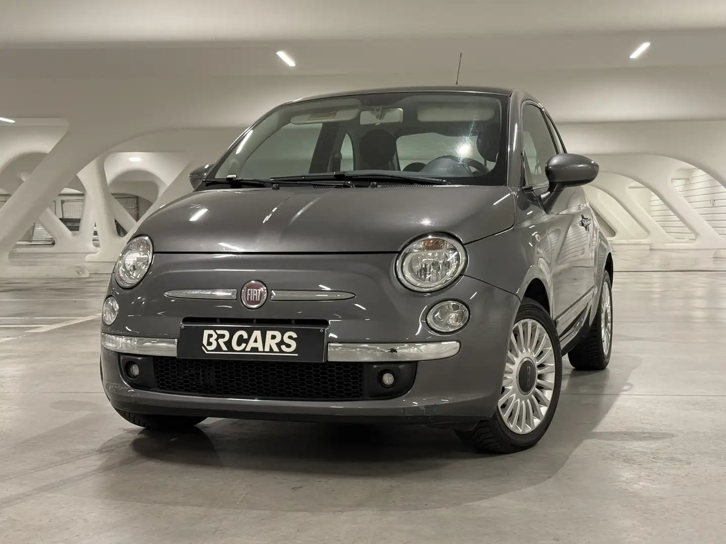 Fiat 500 1.2i Lounge Stop Gris - 1