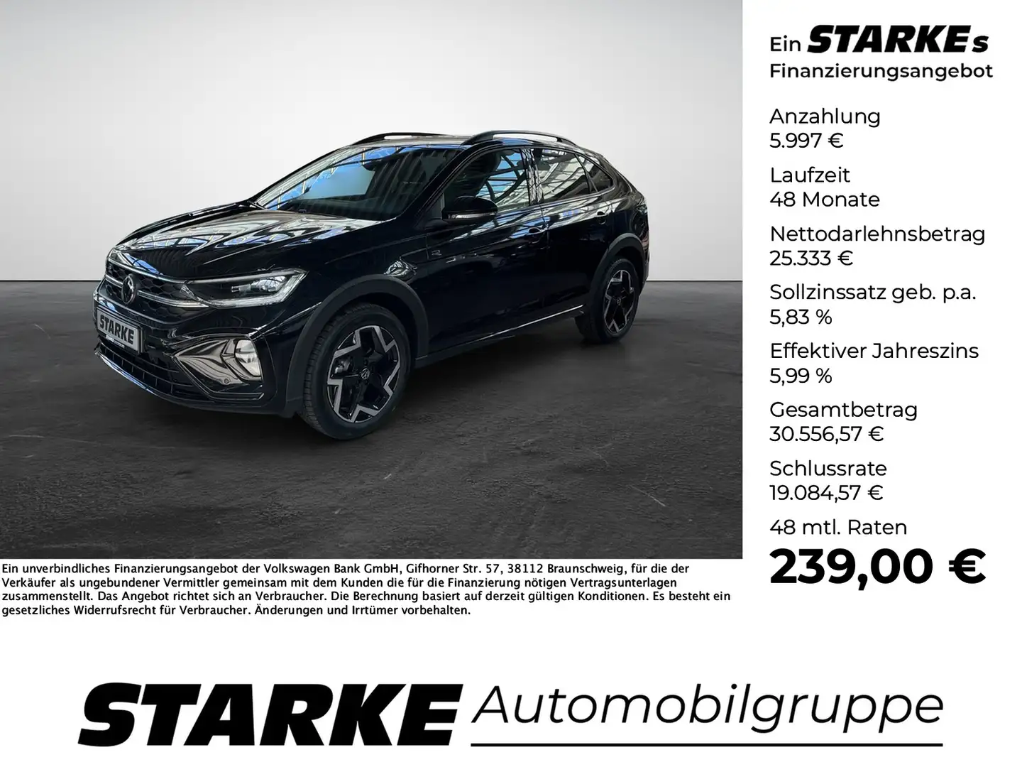 Volkswagen Taigo 1.0 TSI DSG R-Line Zwart - 1