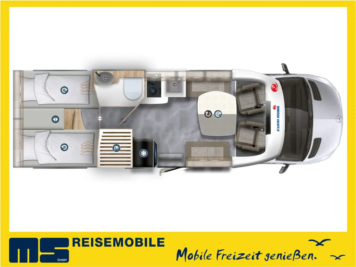 Euramobil PROFILA T 726 EF -MOD. 2025 -MONDIAL PLUS & S-P. Bianco - 2