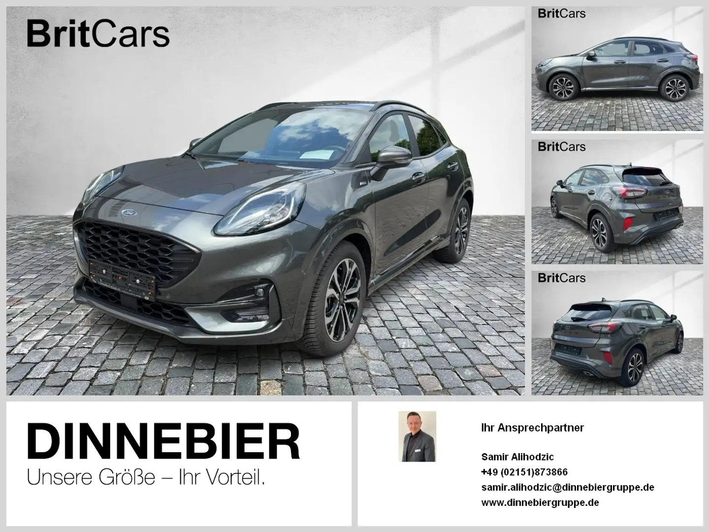 Ford Puma ST-Line X LED+Navi+Kamera+Winterpaket Grijs - 1