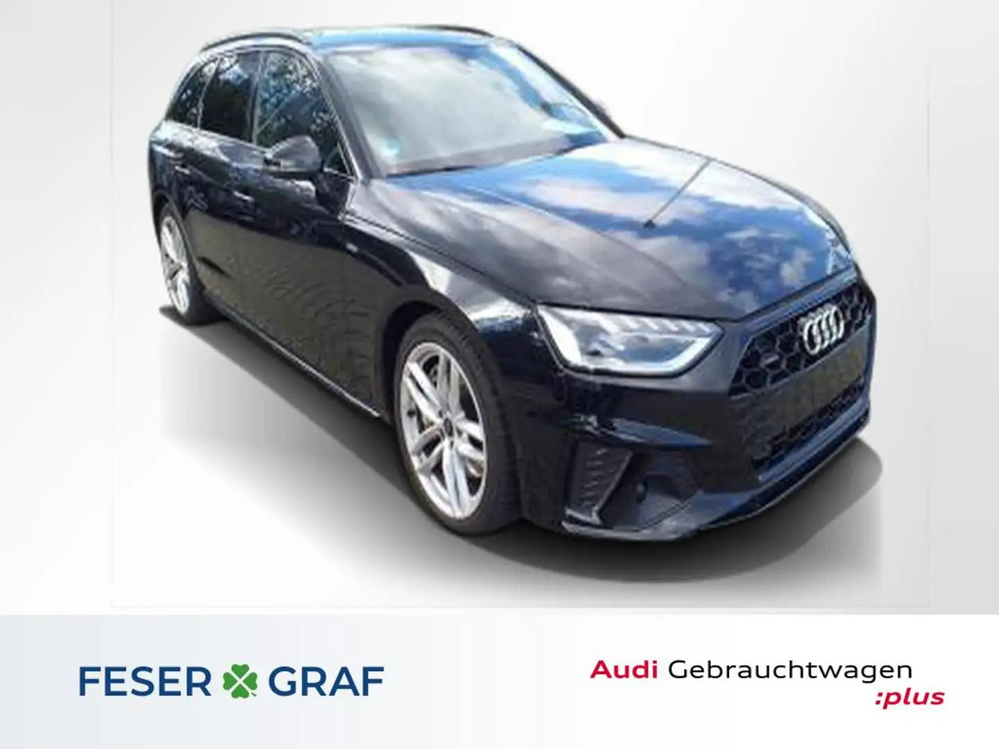 Audi A4 Avant 45 TFSI qu S Line Int Leder,LED,Navi,AHK Schwarz - 1