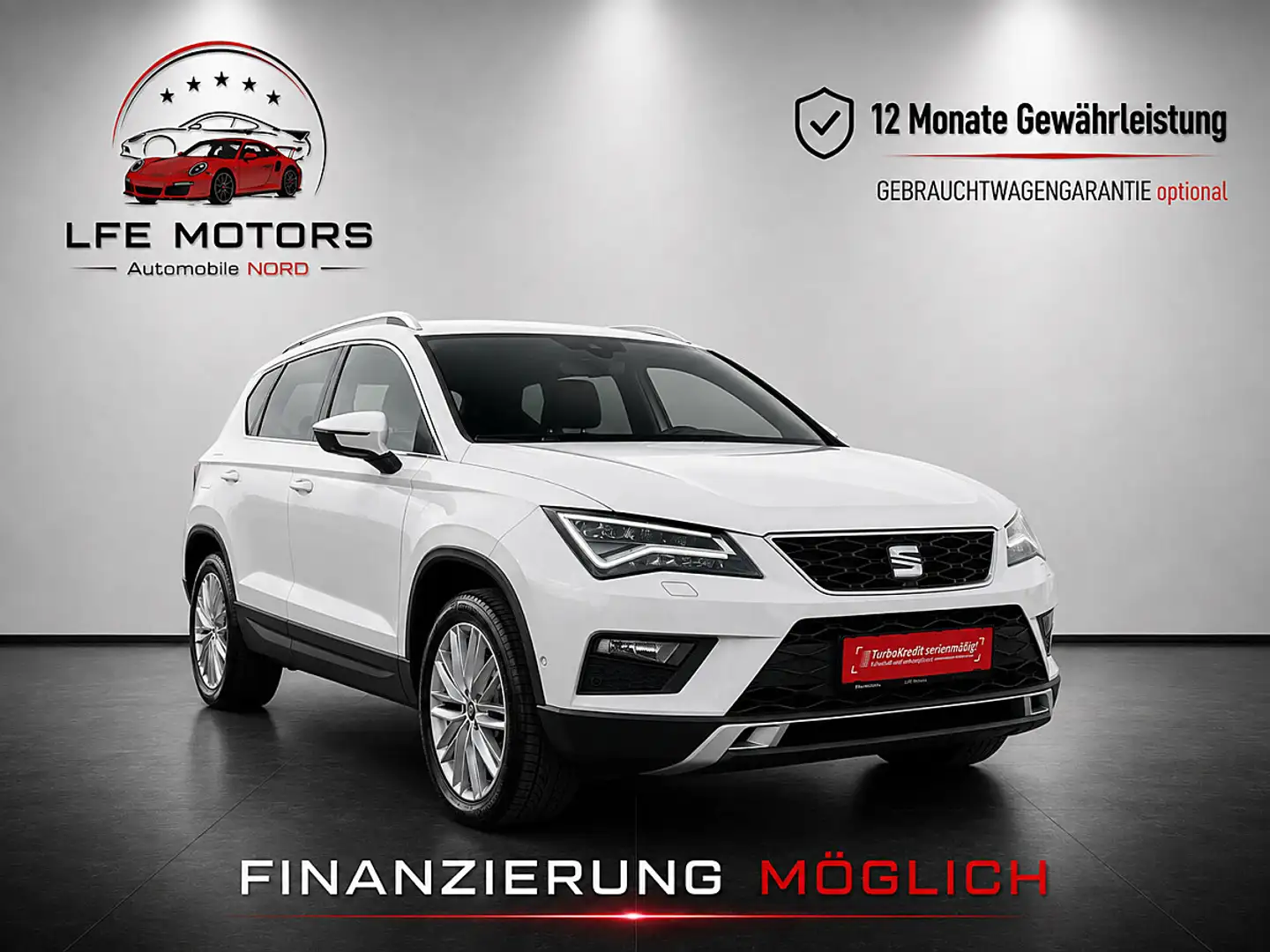SEAT Ateca 2,0 Xcellence 4WD TDI - MEGA AUSSTATTUNG - Weiß - 1