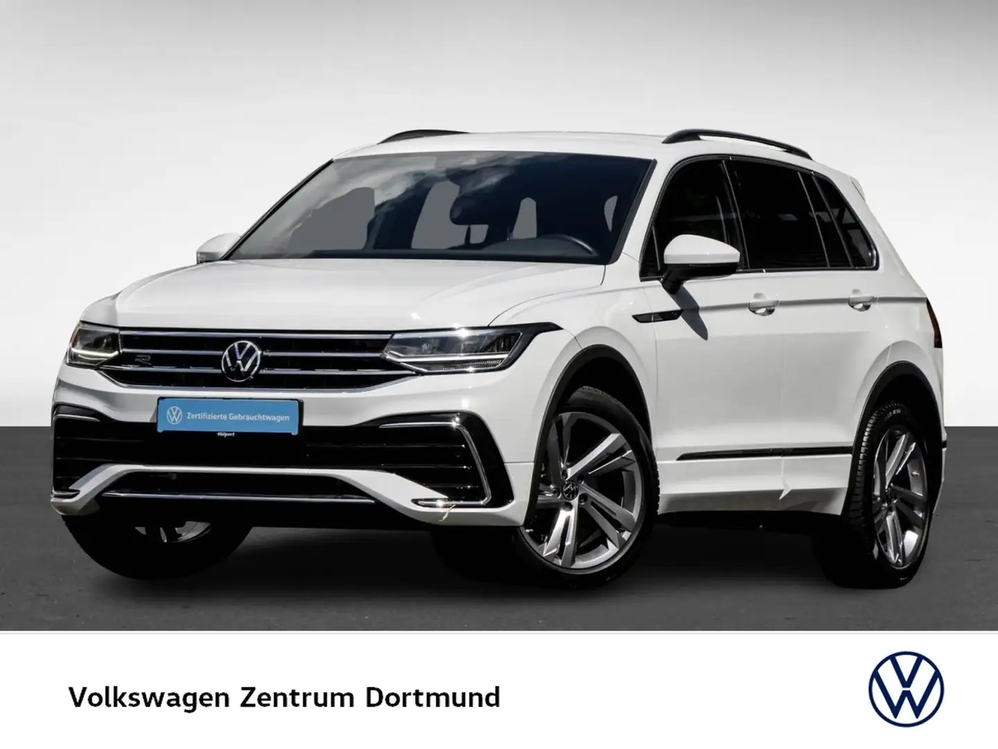 Volkswagen Tiguan 2.0 R-LINE AHK CAM ACC LM19 NAVI SITZHEIZ Weiß - 2