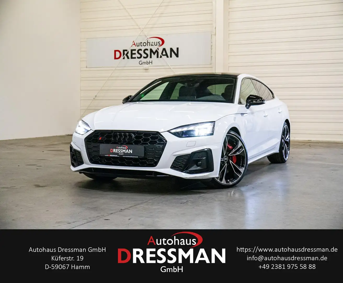 Audi S5 3.0 TDI SPORTBACK MATRIX PANO B&O ACC KAMERA Blanc - 1