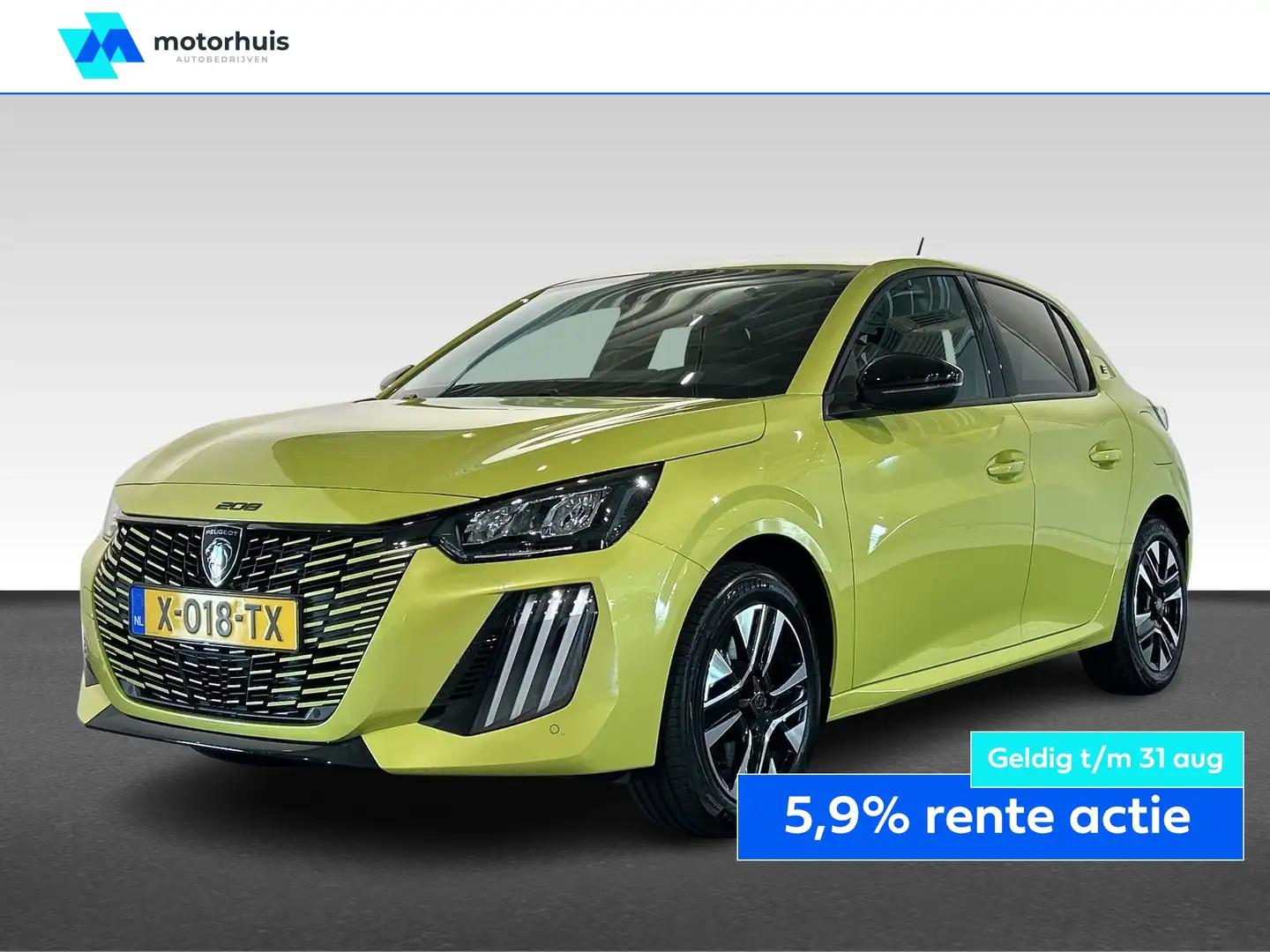 Peugeot e-208 EV 50kWh 136pk Style Geel - 1