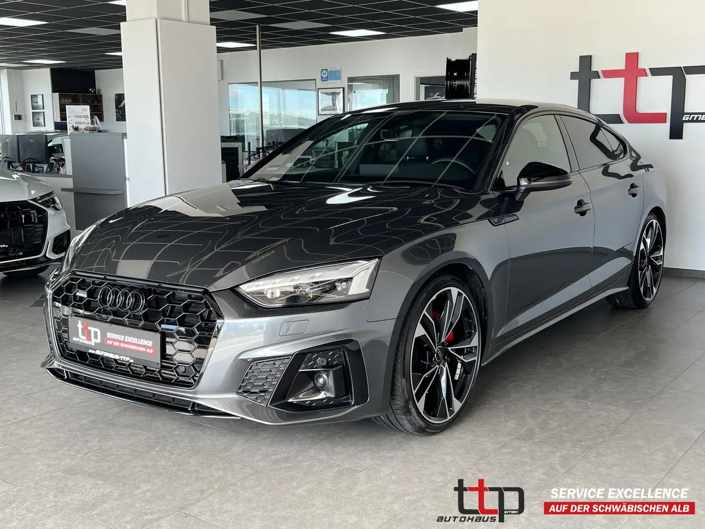 Audi A5 Sportback 40 TFSI S-line quattro MATRIX AHK Gris - 1