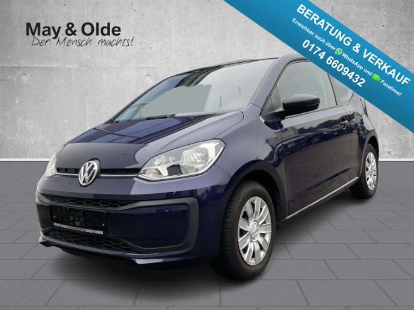 Volkswagen up! 1.0 take 5-Gang 1.Hand ISOFIX Bleu - 1