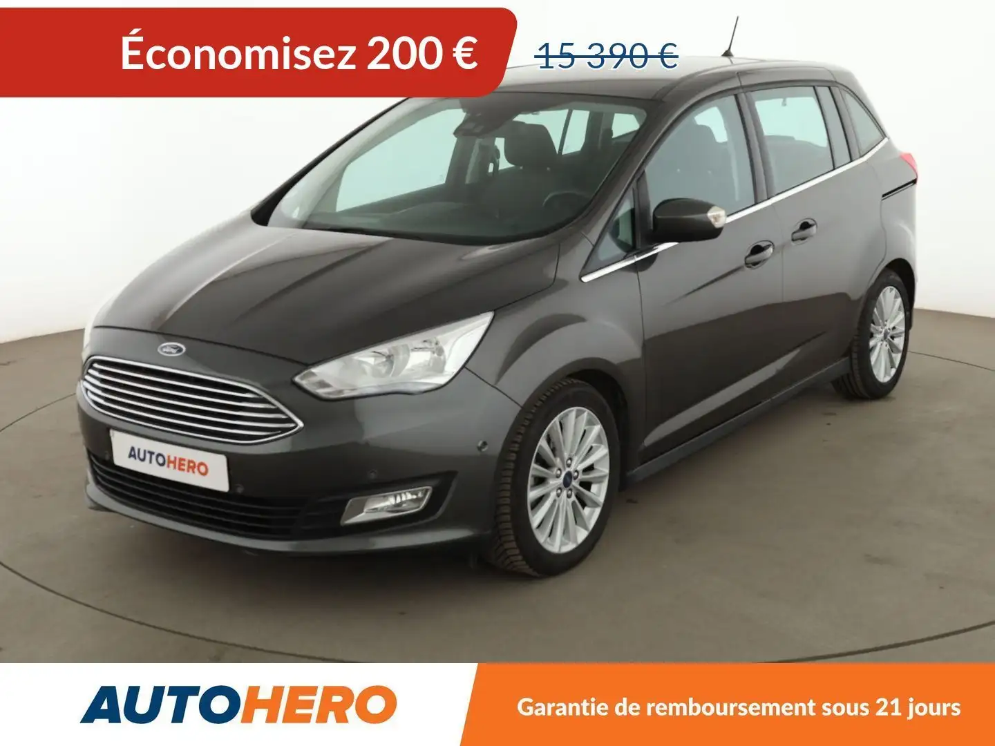 Ford Grand C-Max 1.5 TDCi Titanium BV6 Gris - 1