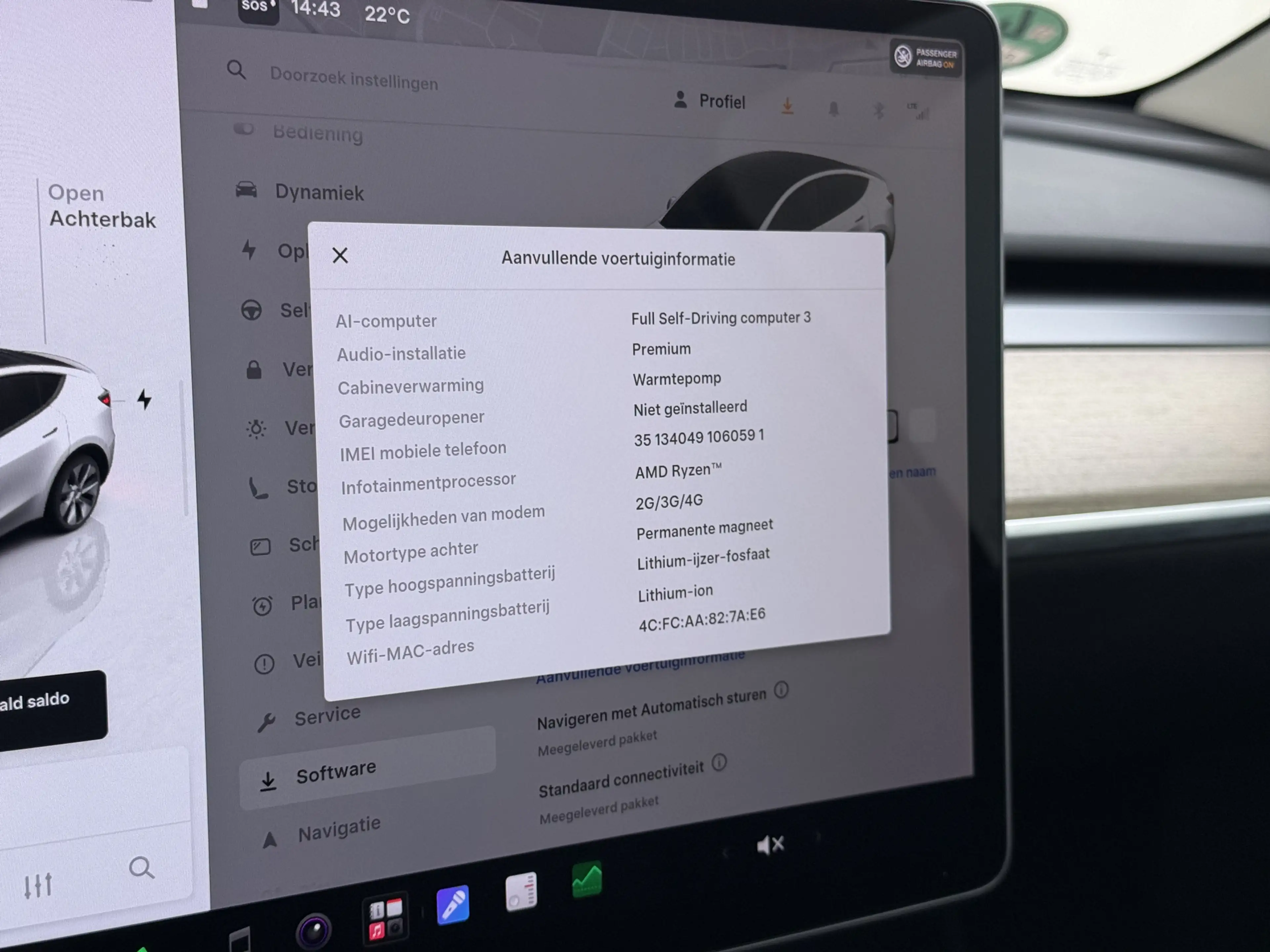 Tesla Model Y RWD 300PK SOH 90% Trekhaak Warmtepomp LFP-Accu Pre — photo 17