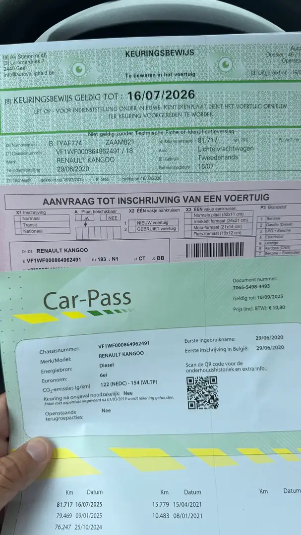 Renault Kangoo Maxi_4900€ netto_Gekeurd+garantie Blanc - 2