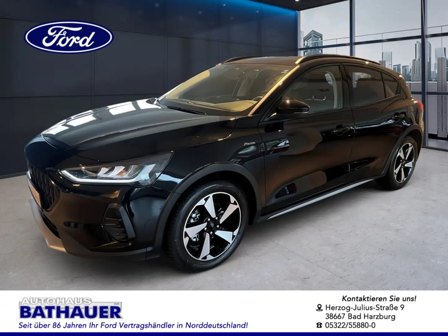 Ford Focus 1.0 EcoBoost Active X Schwarz - 1