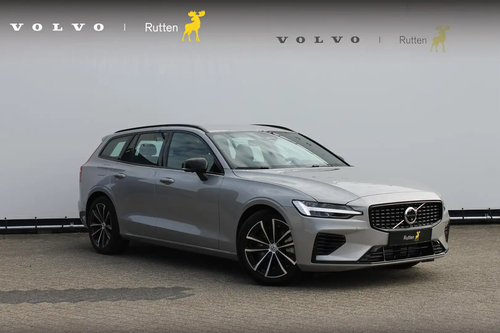 Volvo V60 T6 350PK Autm. Plug-in hybrid AWD Plus Dark Long R Gris - 1