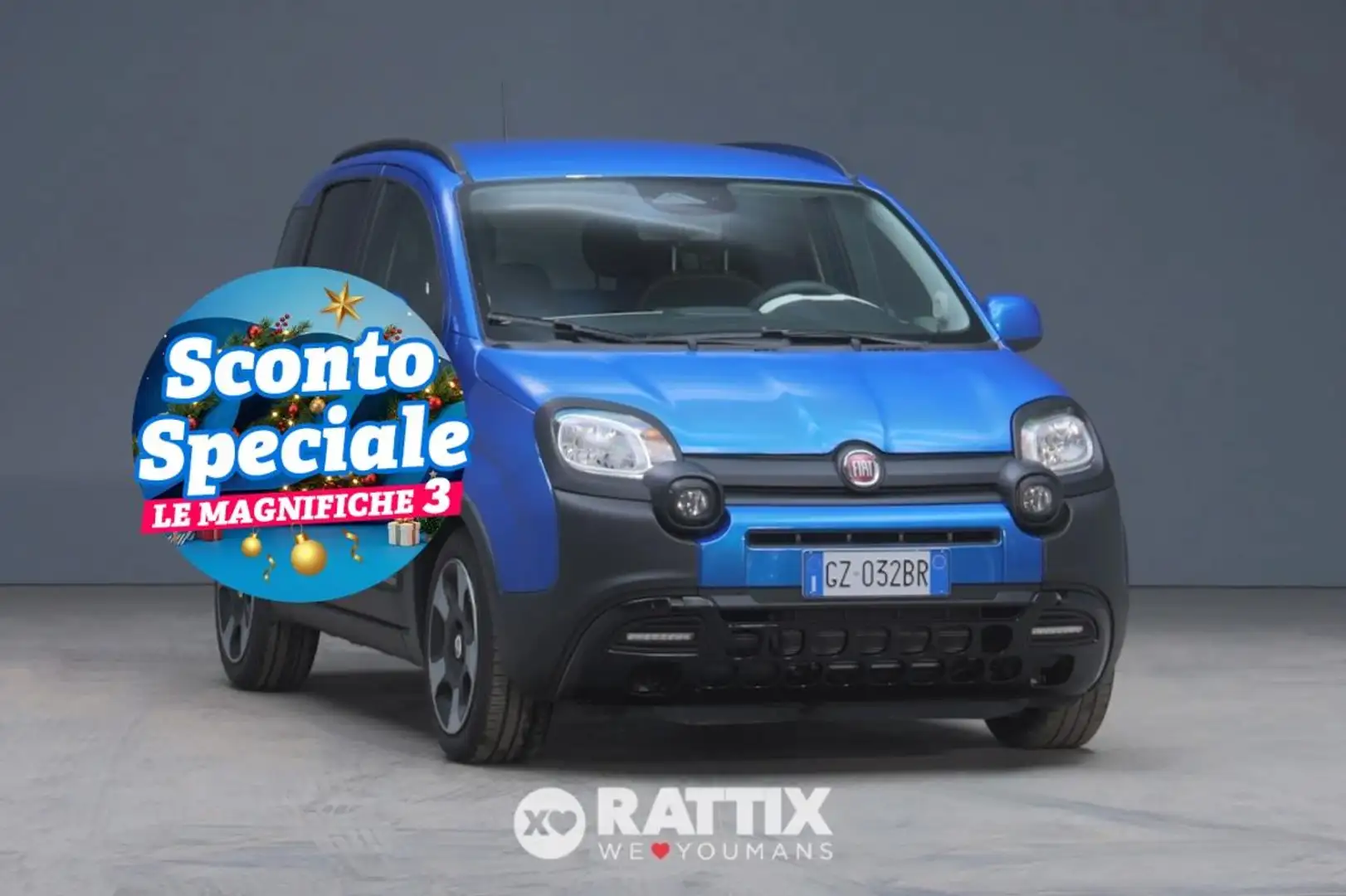 Fiat Panda Pandina 1.0 Firefly Hybrid 70CV Cross Bleu - 1