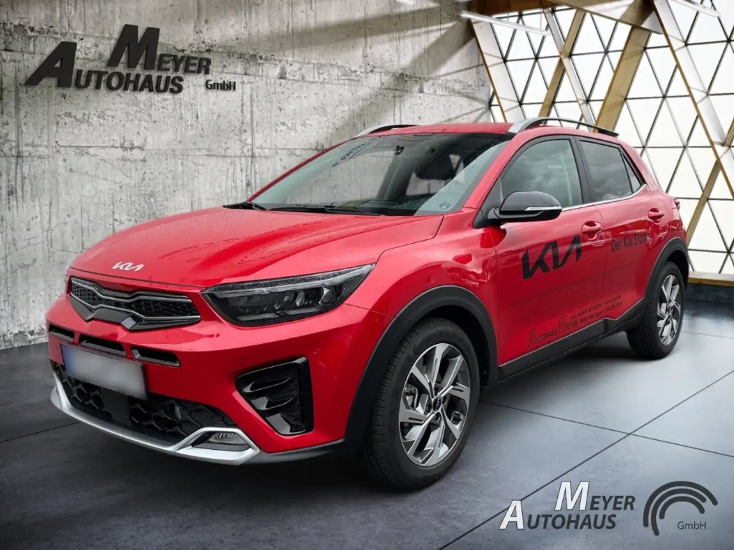 Kia Stonic 1.0T-GDI GT-line 120 48V  Technologie-Paket+Sitzhe Rot - 1