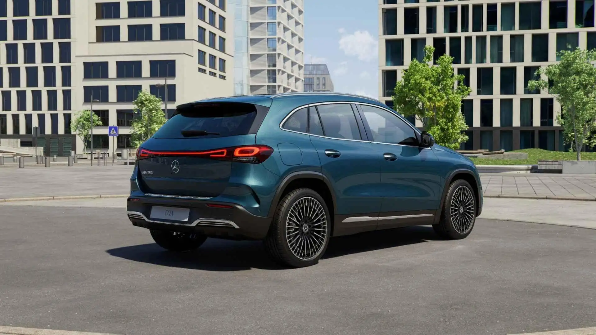 Mercedes-Benz EQA 250 AMG Line 67 kWh | Panoramadak | Headup | Memory | Blauw - 2