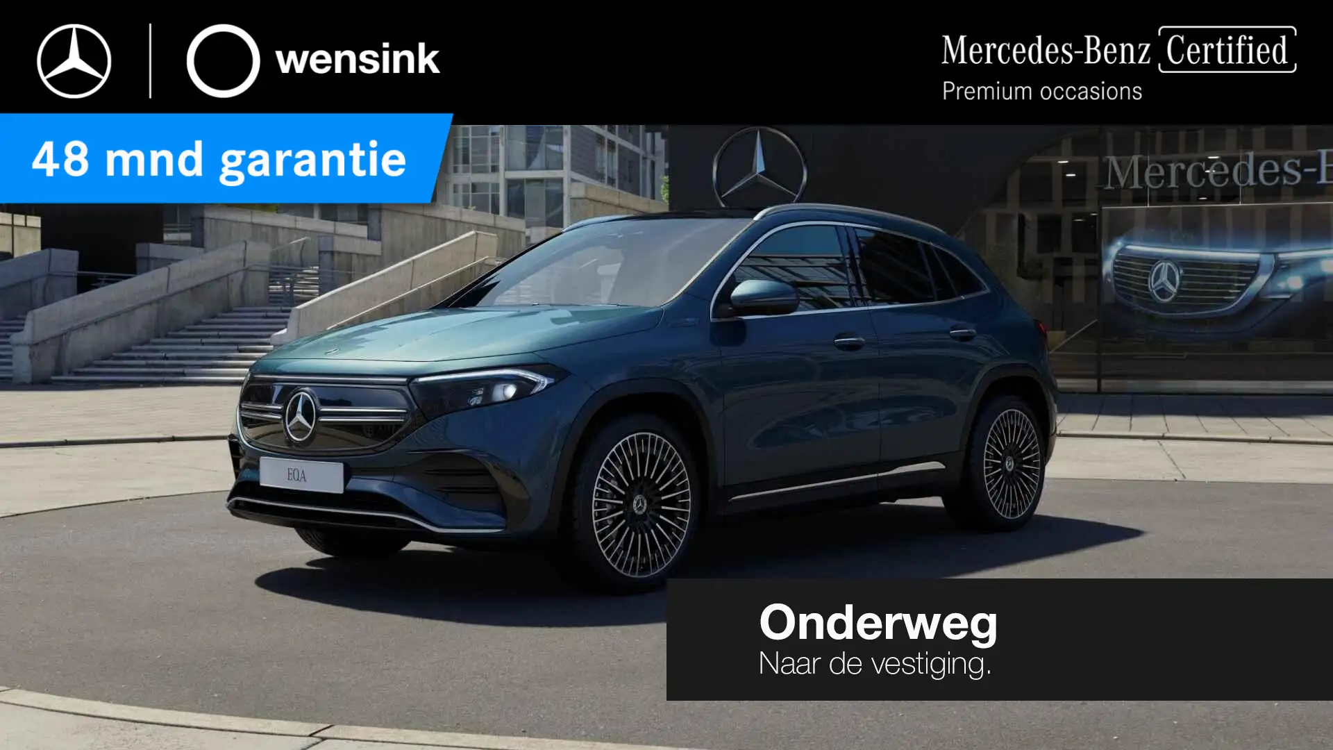 Mercedes-Benz EQA 250 AMG Line 67 kWh | Panoramadak | Headup | Memory | Blauw - 1