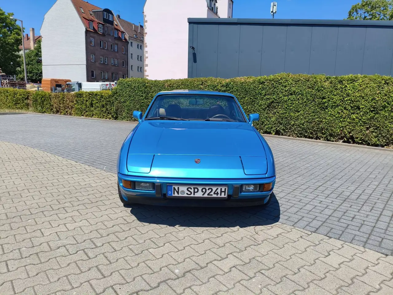 Porsche 924 H-Kennzeichen | Minerva Blau Metallic | Glasdach, foto 3