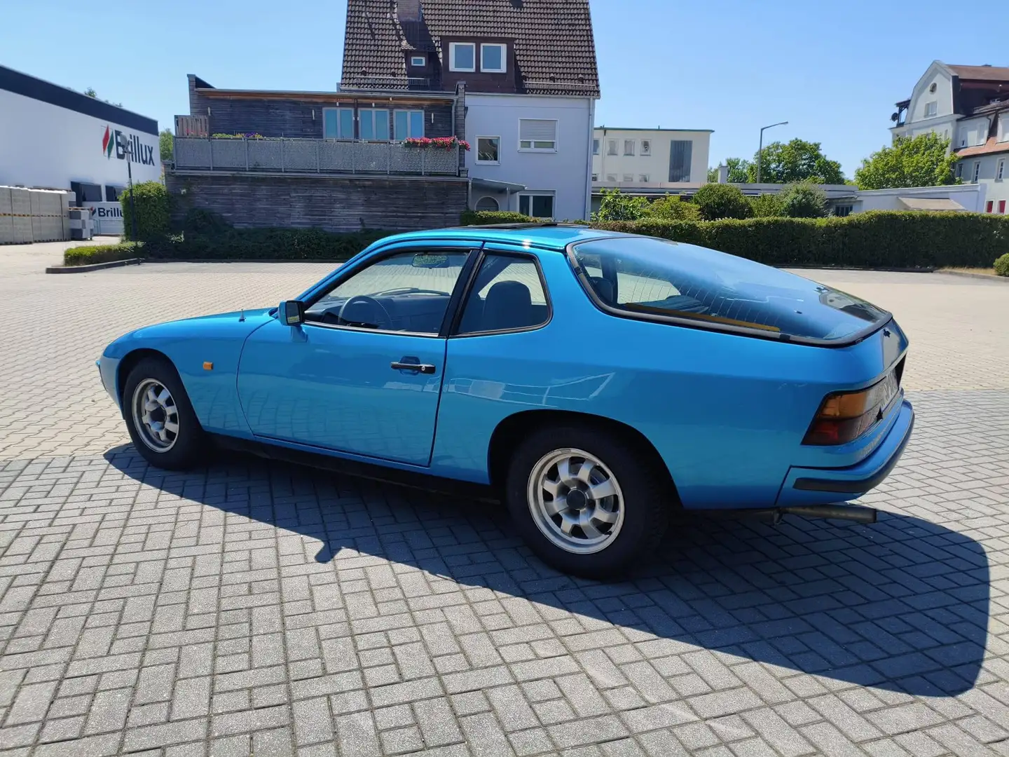 Porsche 924 H-Kennzeichen | Minerva Blau Metallic | Glasdach Blau - 2