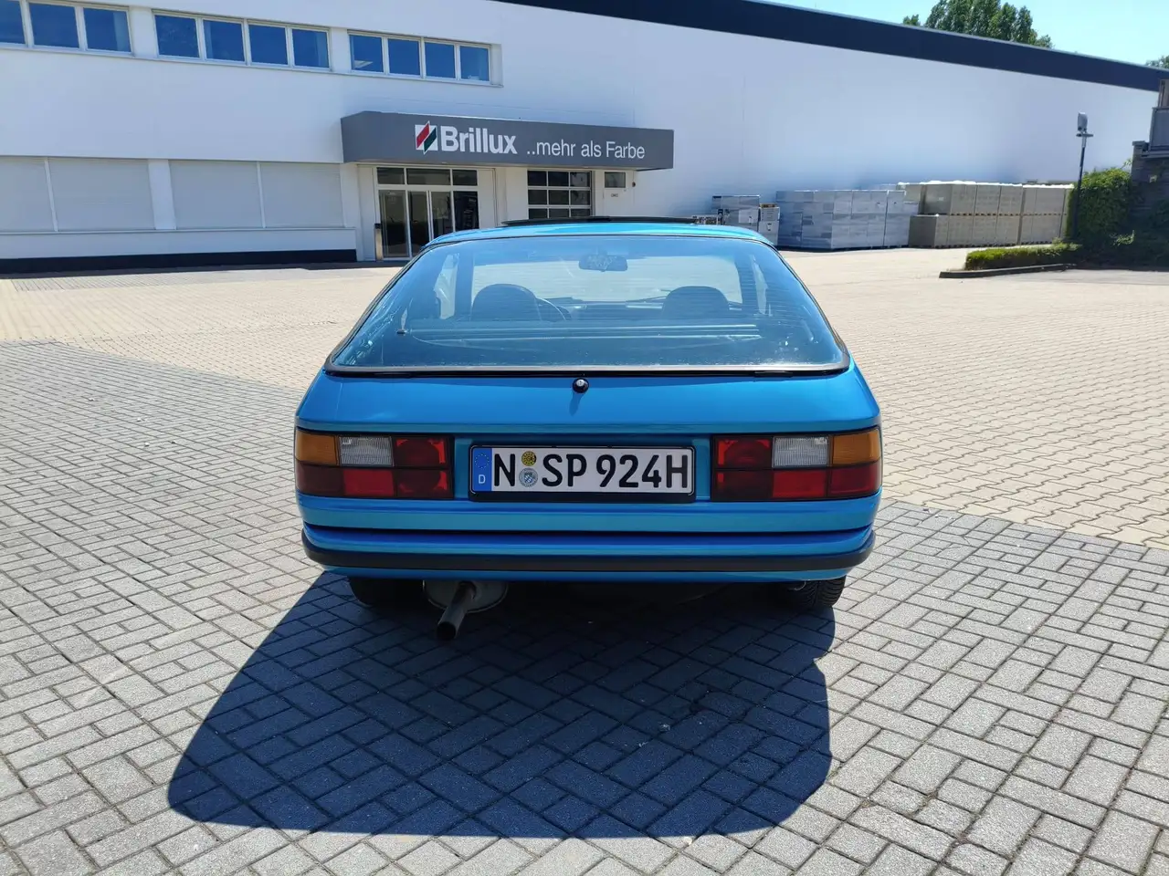 Porsche 924 H-Kennzeichen | Minerva Blau Metallic | Glasdach, foto 4