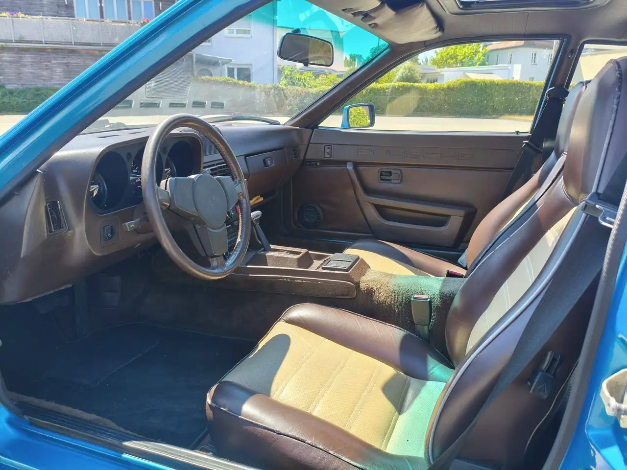 Porsche 924 H-Kennzeichen | Minerva Blau Metallic | Glasdach, foto 8