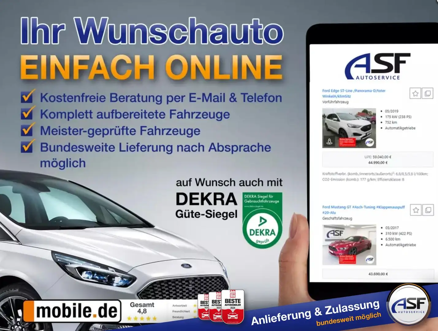 Ford Tourneo Custom L1 Titanium #8-Sitzer #ACC #KeyFree #Winter-P. ... Grau - 2