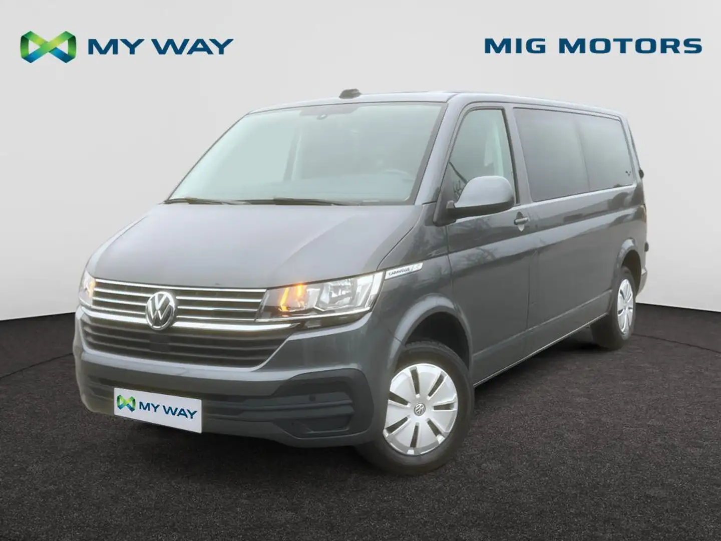 Volkswagen T6 Transporter Caravelle long 2.0 TDi (150pk) Automaat /// 9 plaatsen ///  Voor & Achter sensoren /// Android auto & Apple Carplay Šedá - 1