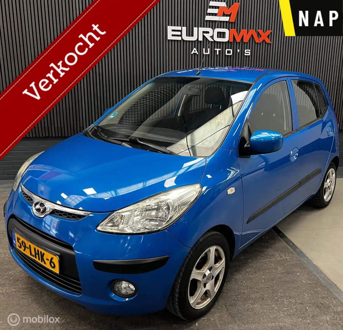 Hyundai i10 1.1 i-Catcher NAP - AIRCO Blauw - 1