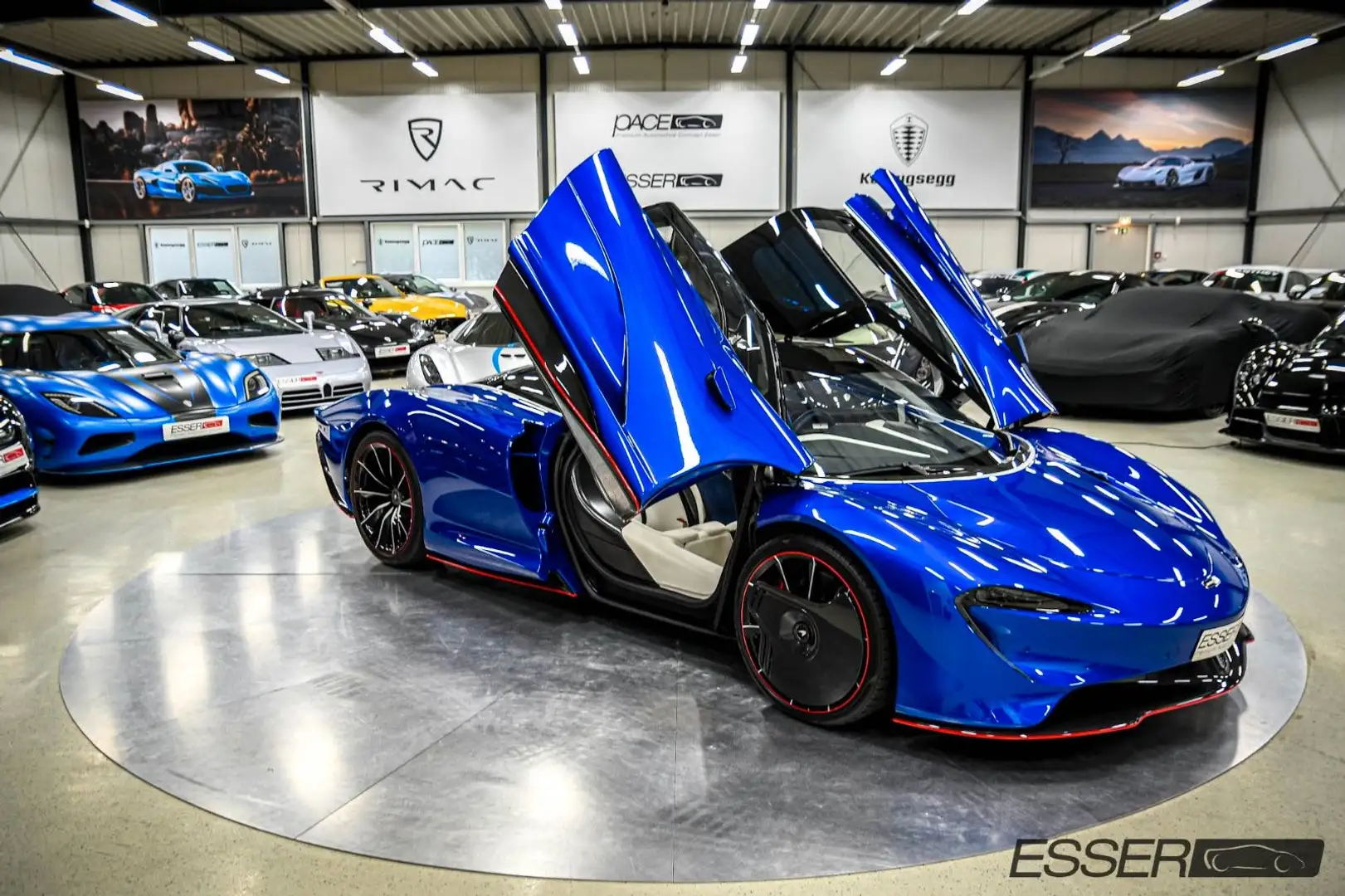 McLaren Speedtail | 1/106 Blauw - 1
