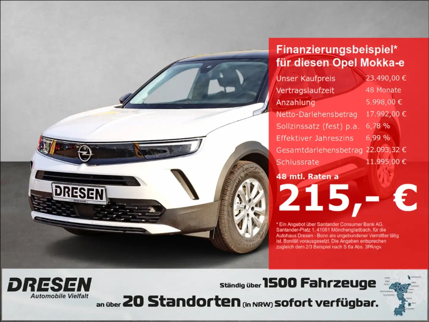 Opel Mokka-E Edition Elektroantrieb *11kW-CHARGER*SITZ-/LENKRAD Fehér - 1