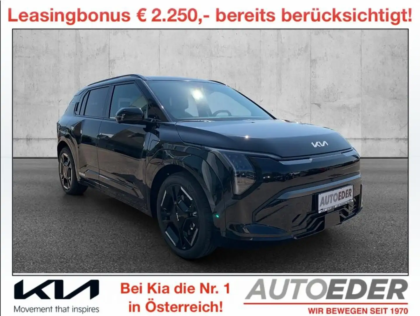 Kia EV3 AWD 81,4kWh GT-Line Schwarz - 1