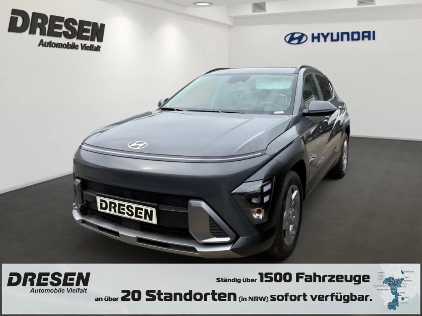 Hyundai KONA 1.6 Trend elektr.Heckkl.*Sitzheizung*Navigation Grijs - 1