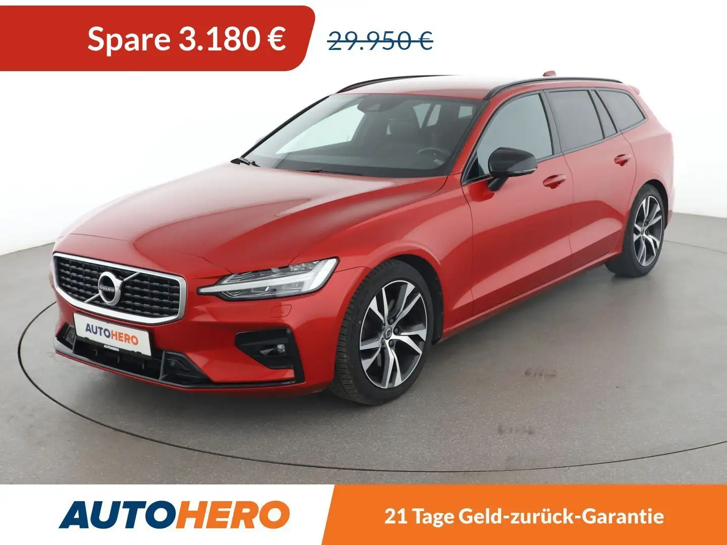 Volvo V60 2.0 T5 R-Design Aut.*NAVI*LED*CAM*SHZ*TEMPO* Orange - 1
