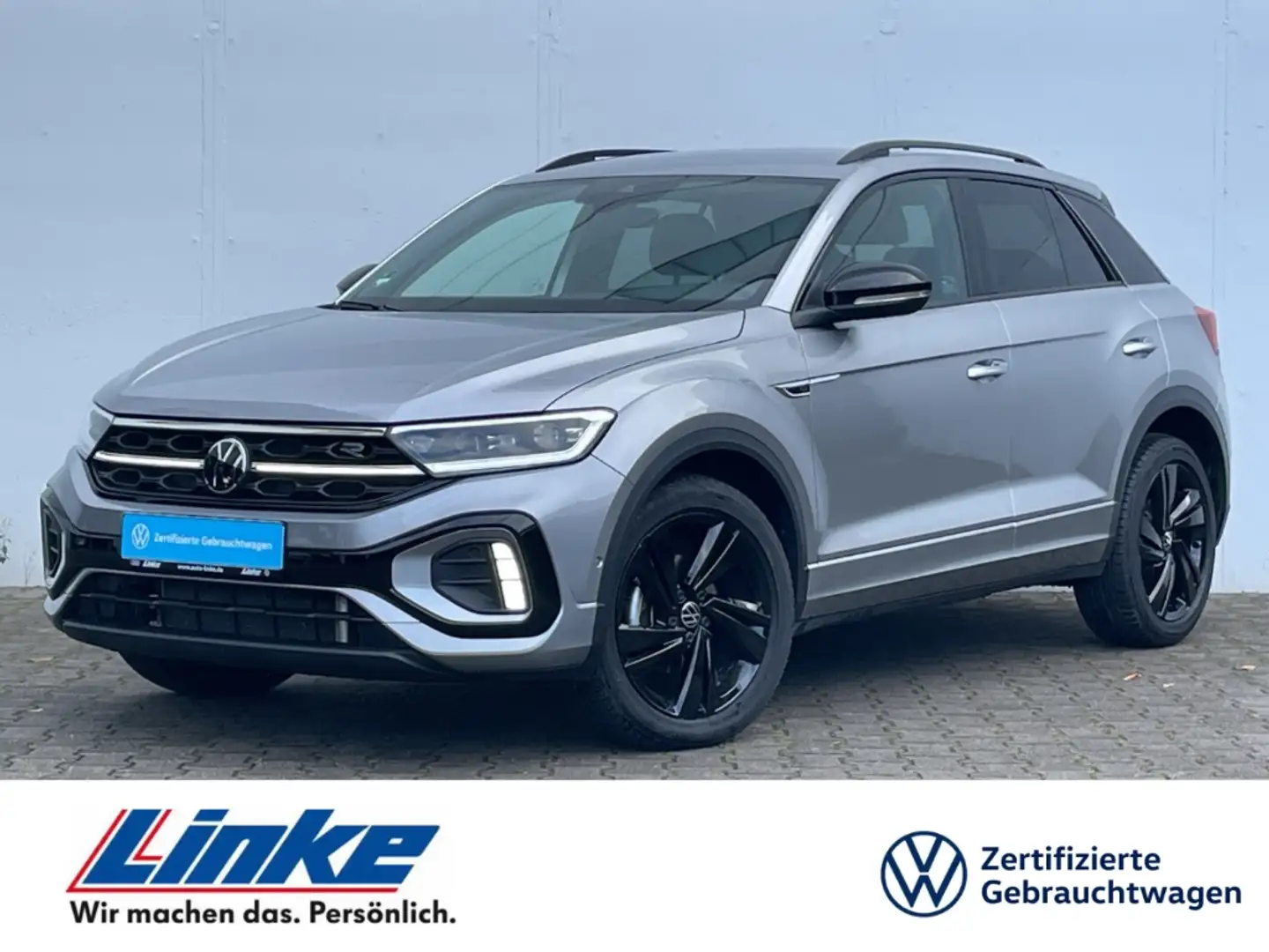 Volkswagen T-Roc 1.5 TSI DSG R-Line Black Style AHK/Kamera Matrix/N Silber - 1