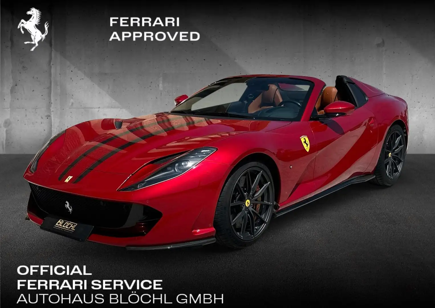 Ferrari 812 GTS*Atelier*Rosso Magma*Streifen & Logo lack Rot - 1