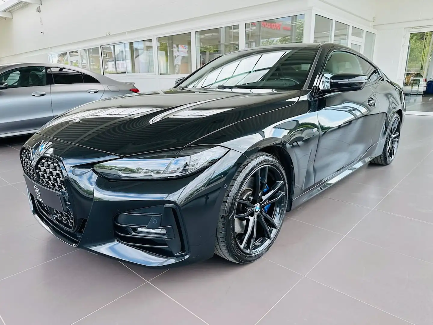 BMW 420 iA *** GARANTIE + PACK M + LED + CUIR + GPS *** Noir - 1