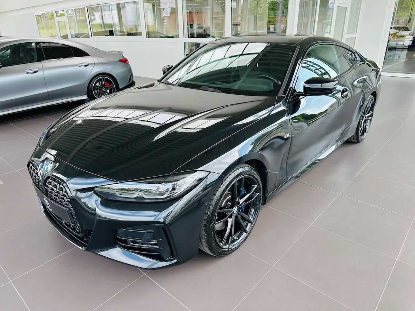 BMW 420 iA *** GARANTIE + PACK M + LED + CUIR + GPS *** Noir - 2